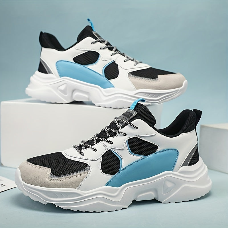Men's Fashion Platform Sneakers - Casual Athletic Shoes