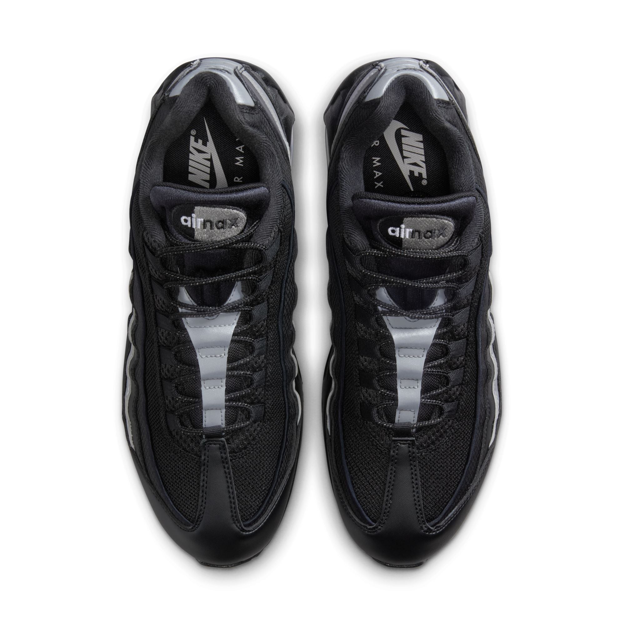 Nike Mens Air Max 95 "Big Bubble" - Black/Metallic Silver